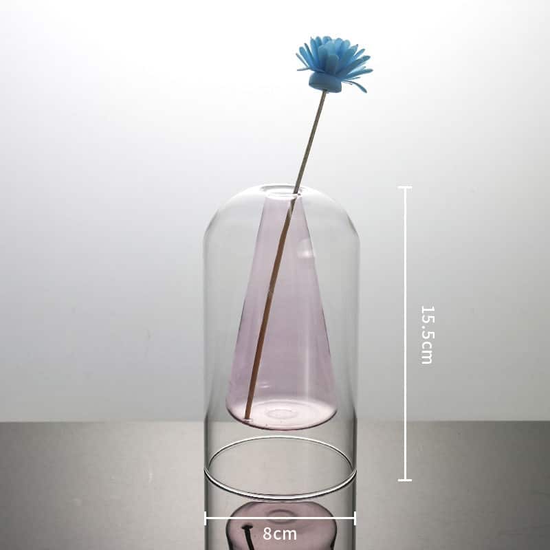 Vase moderne en verre pour décoration d'intérieur Chine___